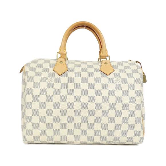 LOUIS VUITTON Gold Damier Speedy 30 Boston Bag - Picture 1 of 7